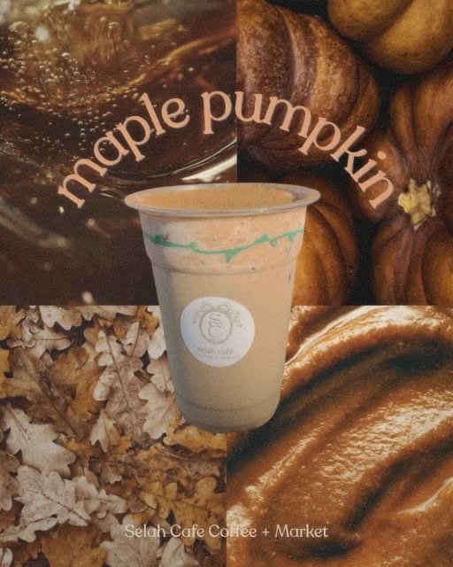 Iced maple pumpkin latte